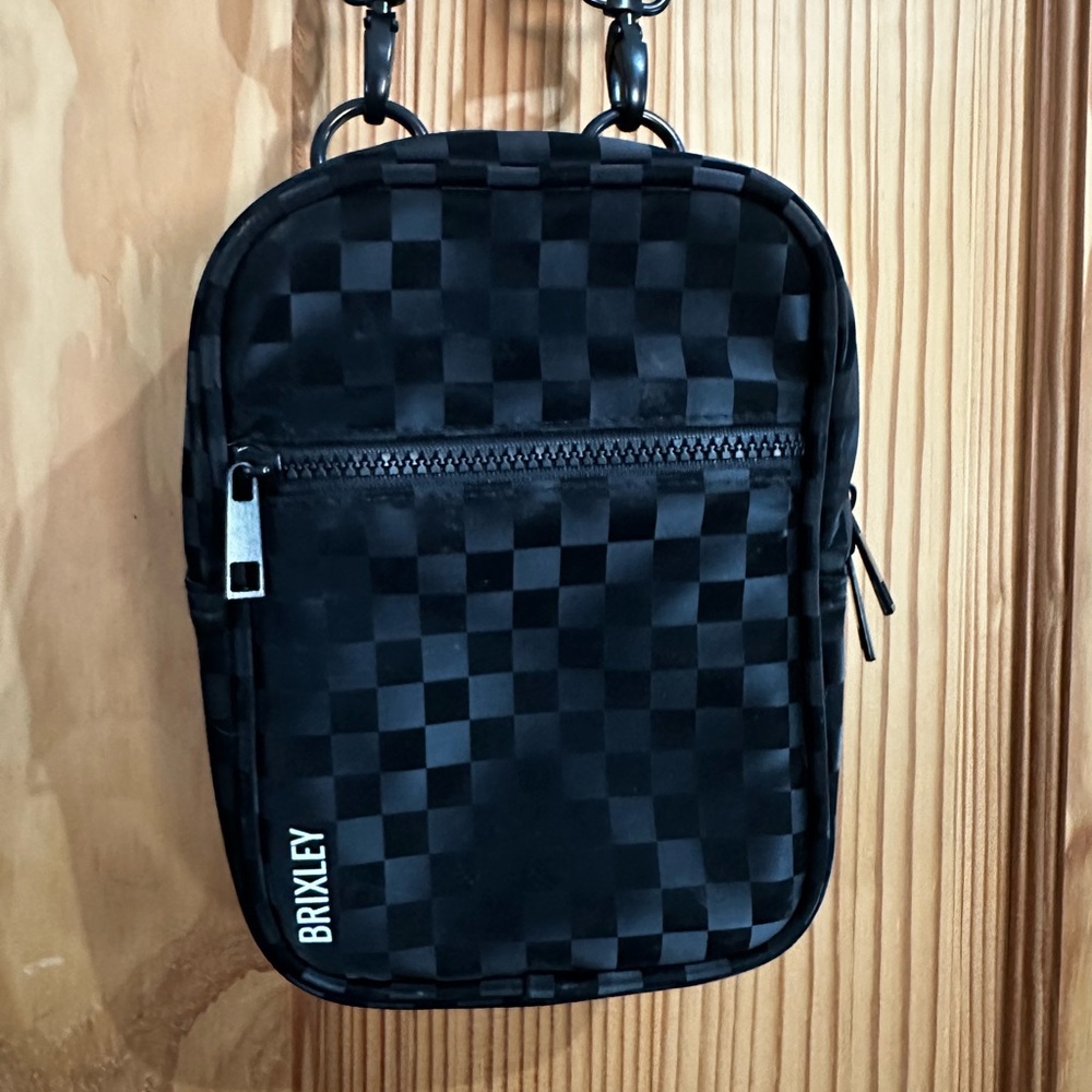 Black Checkered Brixley Purse